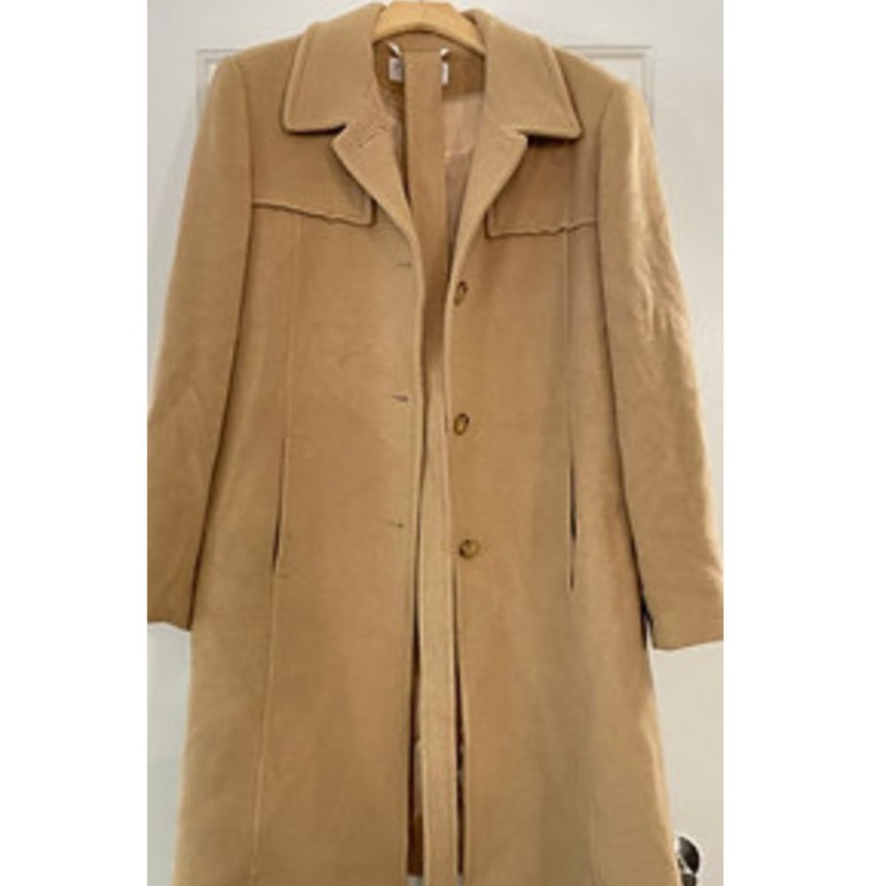 Vintage 100% Camel Hair Overcoat Trench